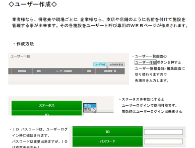 ユーザー作成方法についてのPDF資料です